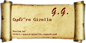 Gyüre Gizella névjegykártya